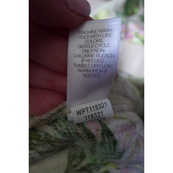 J. Jill Love Linen Orchid Spring Print Pant - XL - Picture 6 of 6